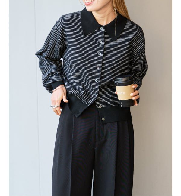 OUTDOOR PRODUCTS Usual Things「ポロシャツカーディガン」|カーディガン|ブラック