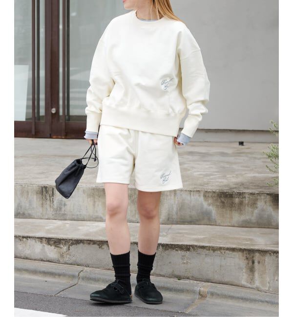 OUTDOOR PRODUCTS Usual Things「RATIONAL GIRLロゴ刺繍スウェットショートパンツ」|その他|