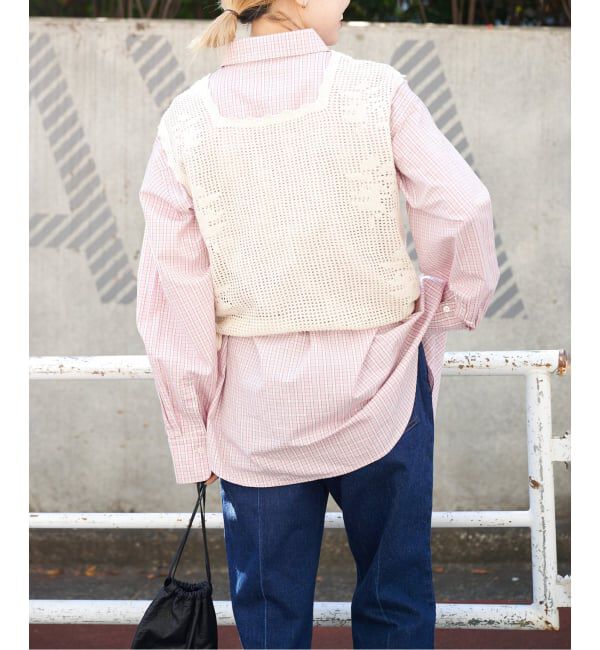 OUTDOOR PRODUCTS Usual Things「クロッシェレーススカラップノースリニット」|ベスト・ジレ|