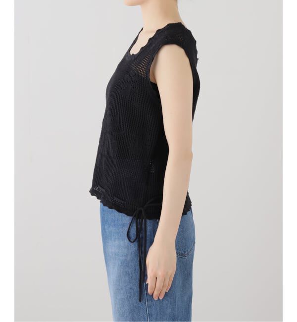 OUTDOOR PRODUCTS Usual Things「クロッシェレーススカラップノースリニット」|ベスト・ジレ|