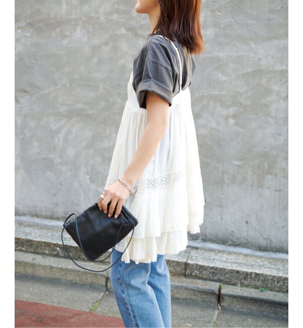 OUTDOOR PRODUCTS Usual Things「≪予約 追加≫コットンレーストリムキャミソール」|キャミソール|