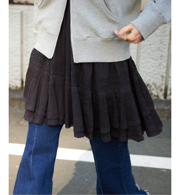 OUTDOOR PRODUCTS Usual Things「≪予約 追加≫コットンレーストリムキャミソール」|キャミソール|