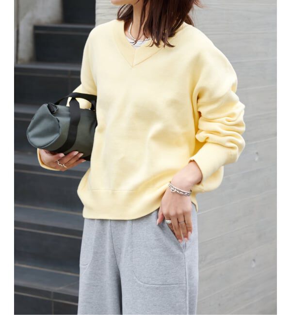 OUTDOOR PRODUCTS Usual Things「スウェットライクVネックニットプルオーバー」|ニット・セーター|