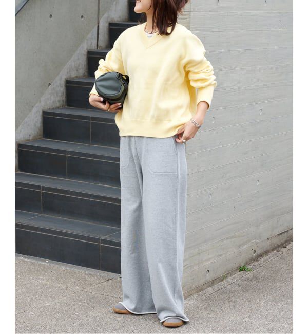 OUTDOOR PRODUCTS Usual Things「スウェットライクVネックニットプルオーバー」|ニット・セーター|