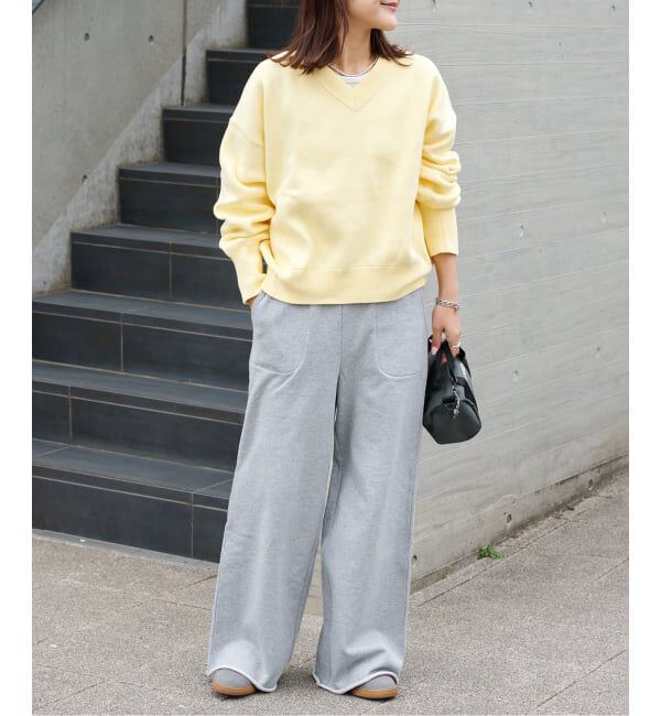 OUTDOOR PRODUCTS Usual Things「スウェットライクVネックニットプルオーバー」|ニット・セーター|