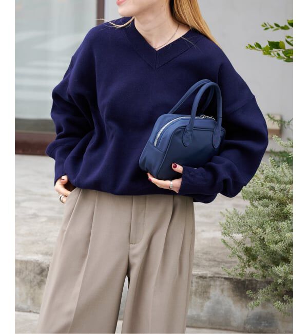 OUTDOOR PRODUCTS Usual Things「スウェットライクVネックニットプルオーバー」|ニット・セーター|