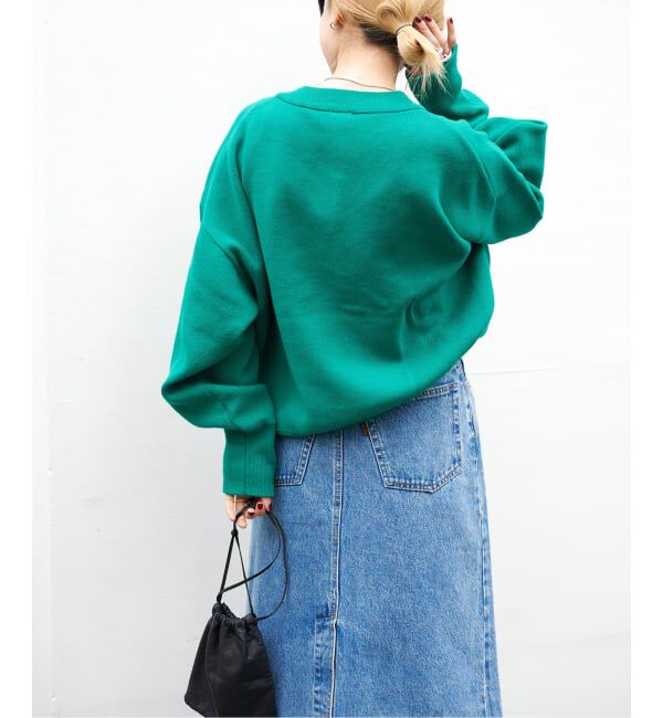 OUTDOOR PRODUCTS Usual Things「スウェットライクVネックニットプルオーバー」|ニット・セーター|