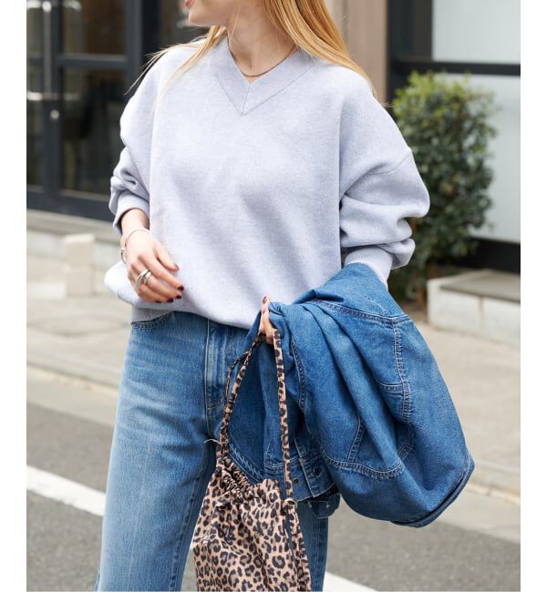 OUTDOOR PRODUCTS Usual Things「スウェットライクVネックニットプルオーバー」|ニット・セーター|