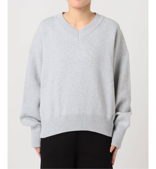 OUTDOOR PRODUCTS Usual Things「スウェットライクVネックニットプルオーバー」|ニット・セーター|