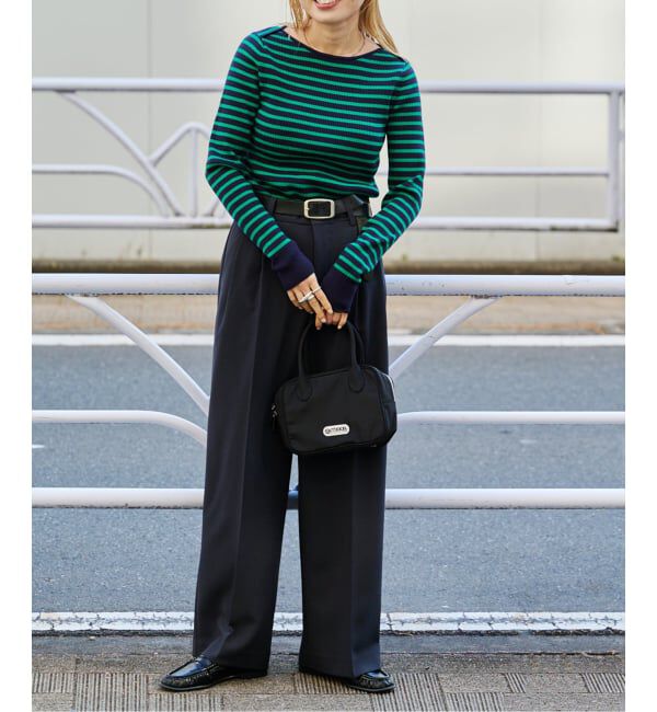 OUTDOOR PRODUCTS Usual Things「ボーダーボートネックニット」|ニット・セーター|