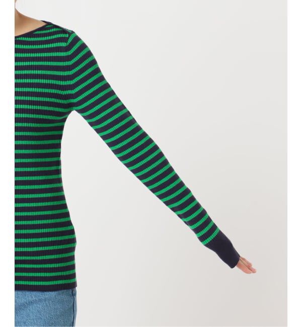 OUTDOOR PRODUCTS Usual Things「ボーダーボートネックニット」|ニット・セーター|