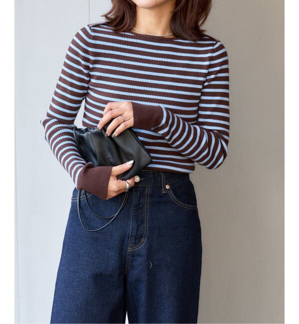 OUTDOOR PRODUCTS Usual Things「ボーダーボートネックニット」|ニット・セーター|