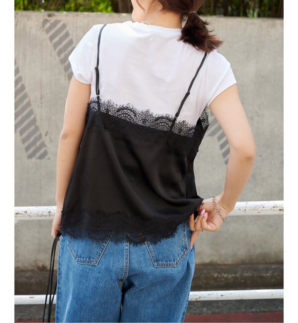 OUTDOOR PRODUCTS Usual Things「サテンレースキャミソール」|キャミソール|