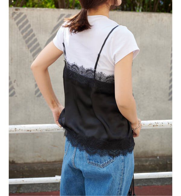 OUTDOOR PRODUCTS Usual Things「サテンレースキャミソール」|キャミソール|