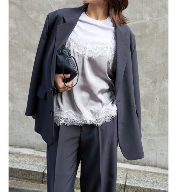 OUTDOOR PRODUCTS Usual Things「サテンレースキャミソール」|キャミソール|