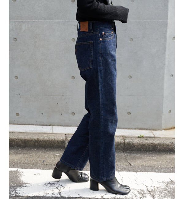 OUTDOOR PRODUCTS Usual Things「≪予約 追加5≫ULTデニムリーンストレート5PKT」|デニム|ネイビー