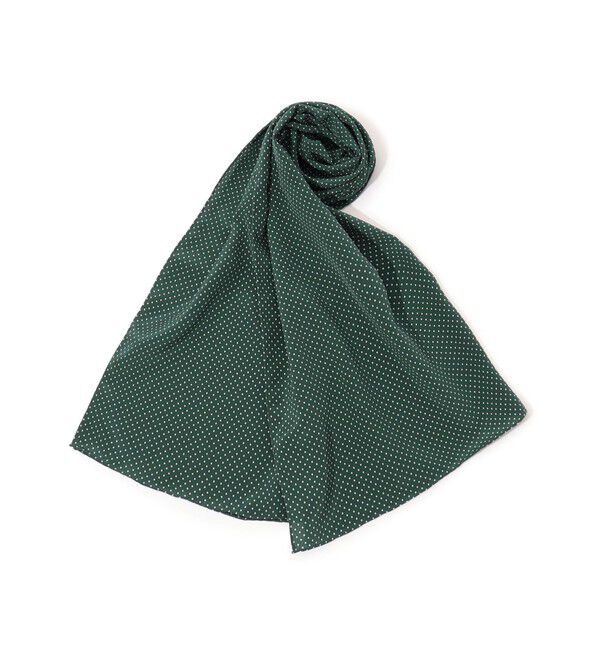 TOMORROWLAND GOODS「TOMORROWLAND シルク ドットストール」|ストール|56 カーキ系