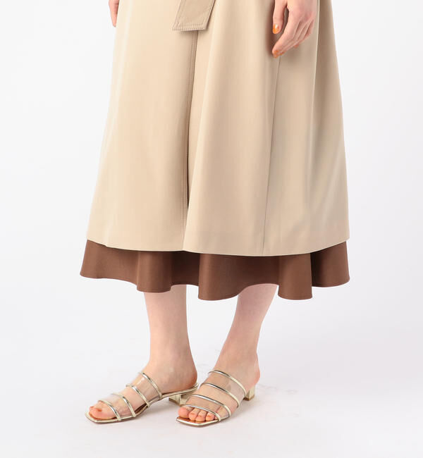 Ballsey「ウールギャバジン ガウンコート」|トレンチコート|