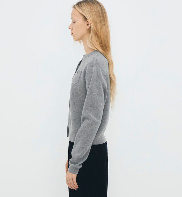 CABaN「コットンカシミヤ クルーネックカーディガン」|カーディガン|