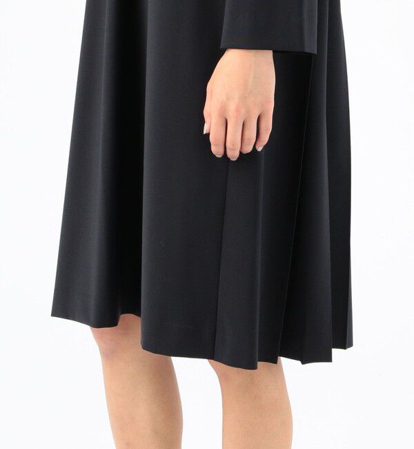 Ballsey「ポリエステルウールトロピカル バックプリーツワンピース」|ワンピース|