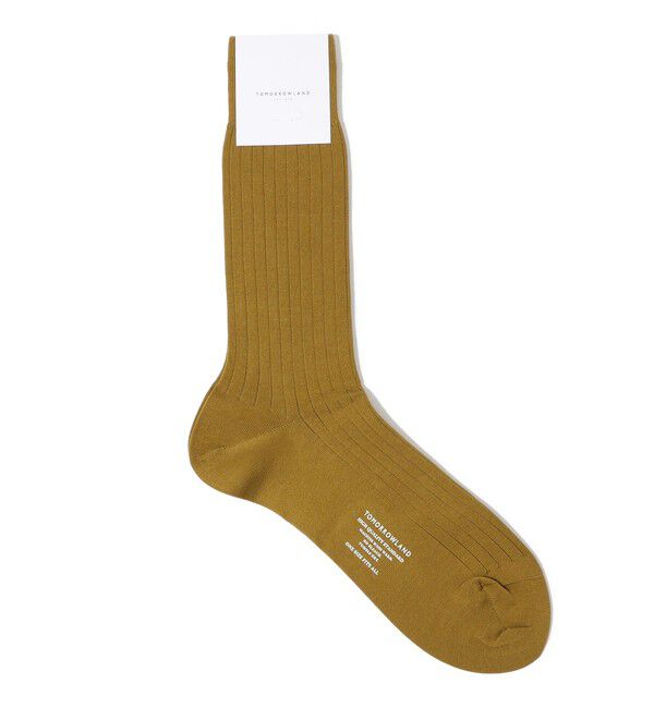 TOMORROWLAND GOODS「TOMORROWLAND コットンナイロン ソックス」|ソックス|27 マスタード
