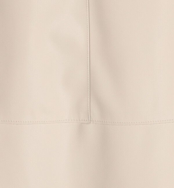 Ballsey「レザーライククロス トラペーズスカート」|台形|