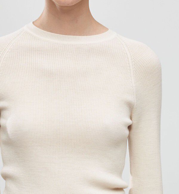 DES PRES「ウーステッドウールリブ クルーネックプルオーバー」|ニット・セーター|