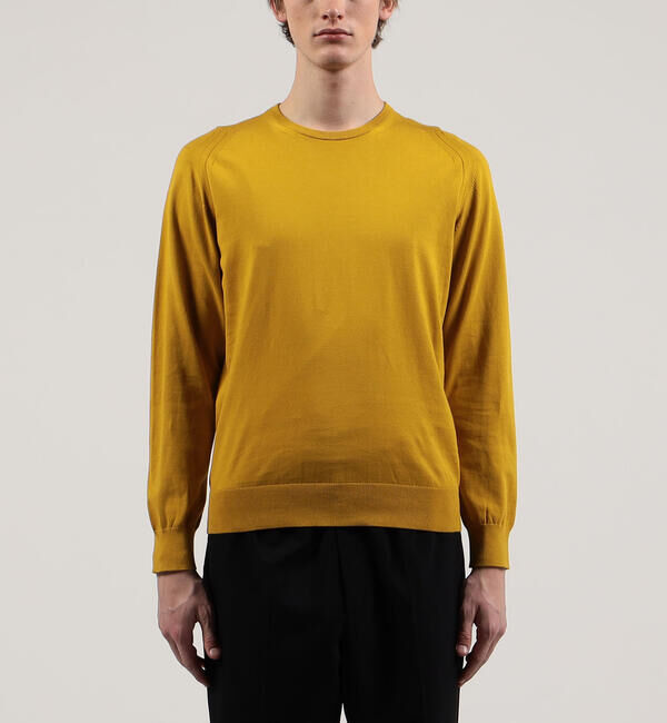 TOMORROWLAND MENS「スビンコットン クルーネックプルオーバー」|ニット・セーター|