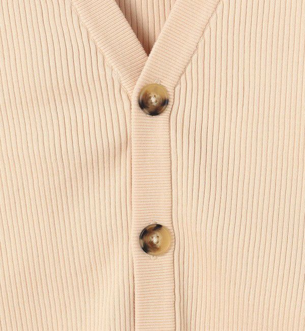 MACPHEE「コットンリブ Vネックカーディガン」|カーディガン|