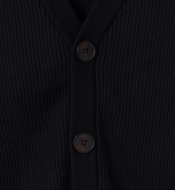 MACPHEE「コットンリブ Vネックカーディガン」|カーディガン|