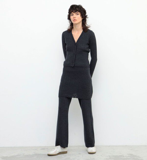 BACCA「ウールレースニットミニスカート」|スカート|