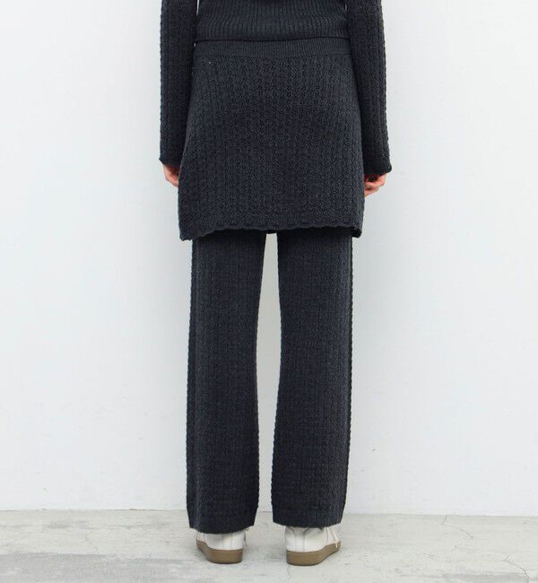 BACCA「ウールレースニットミニスカート」|スカート|