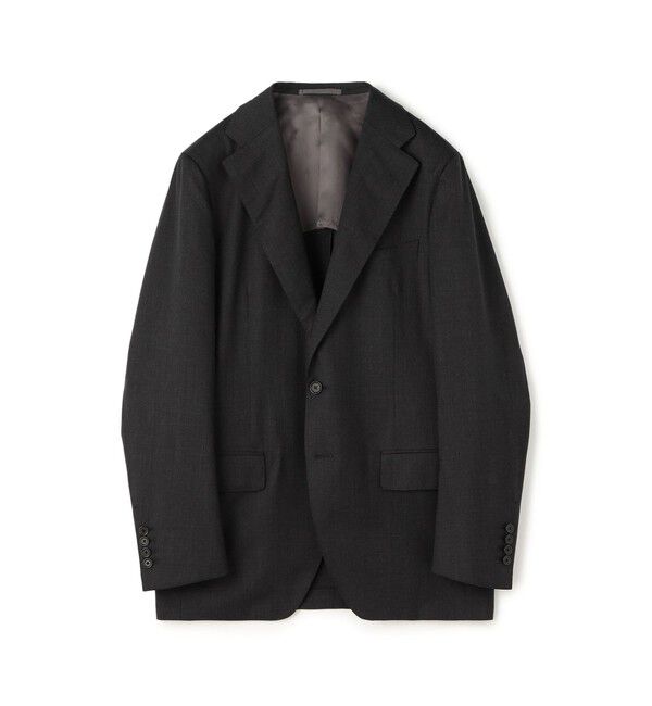 TOMORROWLAND MENS「ウールツイル シングルブレステッド2Bジャケット E.Zegna」|テーラードジャケット|18 チャコールグレー