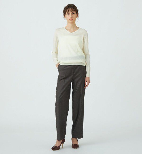 TOMORROWLAND collection「エクストラファインウール Vネックプルオーバー」|ニット・セーター|