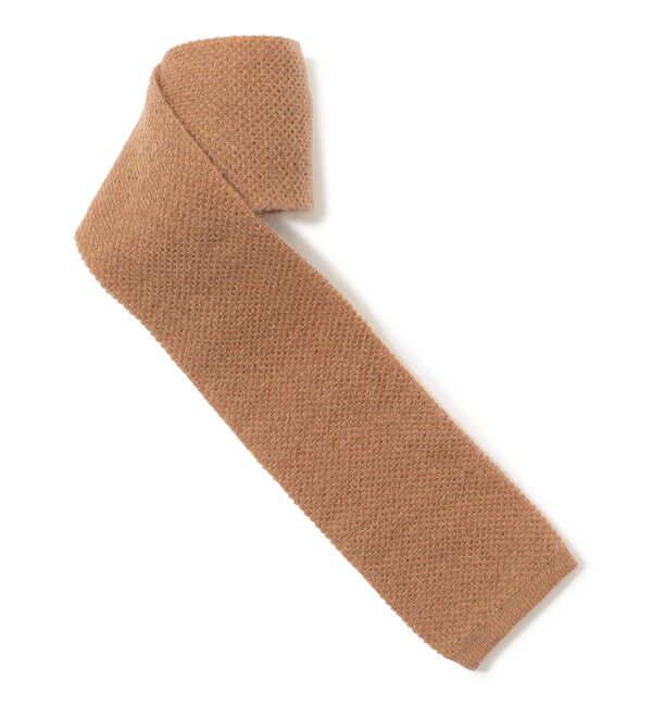TOMORROWLAND GOODS「Fratelli Luigi ソリッド ニットタイ」|ネクタイ・蝶ネクタイ|45 キャメル