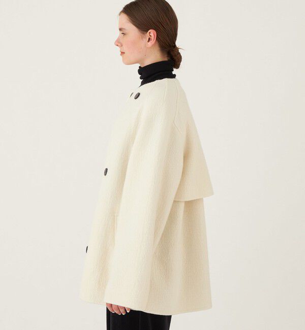 GALERIE VIE「ランダムウール カラーレスショートトレンチコート」|トレンチコート|