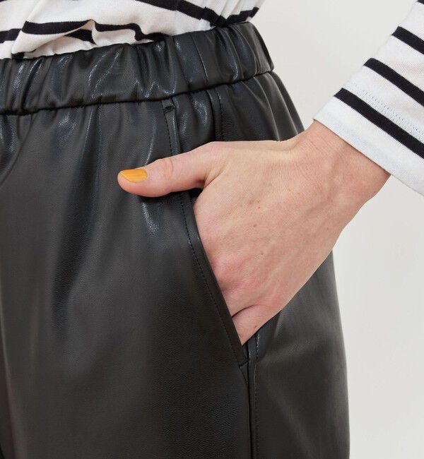 GALERIE VIE「レザーライククロスストレッチイージーパンツ」|その他|