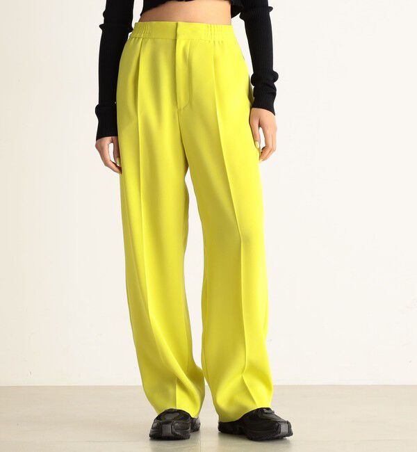 Edition「バックサテンジョーゼット スラックス」|スラックス|