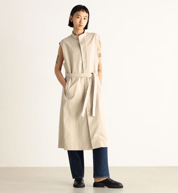 Edition「ゼニア ノースリーブシャツワンピース」|ワンピース|