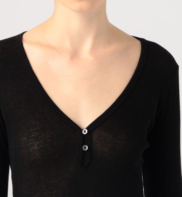 JAMES PERSE「コットンカシミヤブレンドリブ ヘンリーネックプルオーバー WVA3940」|Tシャツ・カットソー|