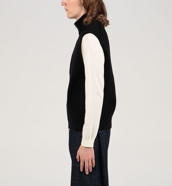 TOMORROWLAND MENS「コットンポリエステル ドライバーズベスト」|ニット・セーター|