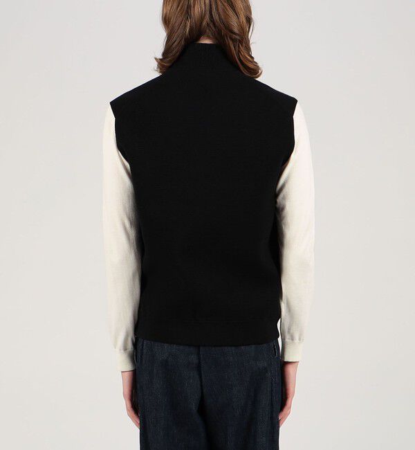 TOMORROWLAND MENS「コットンポリエステル ドライバーズベスト」|ニット・セーター|