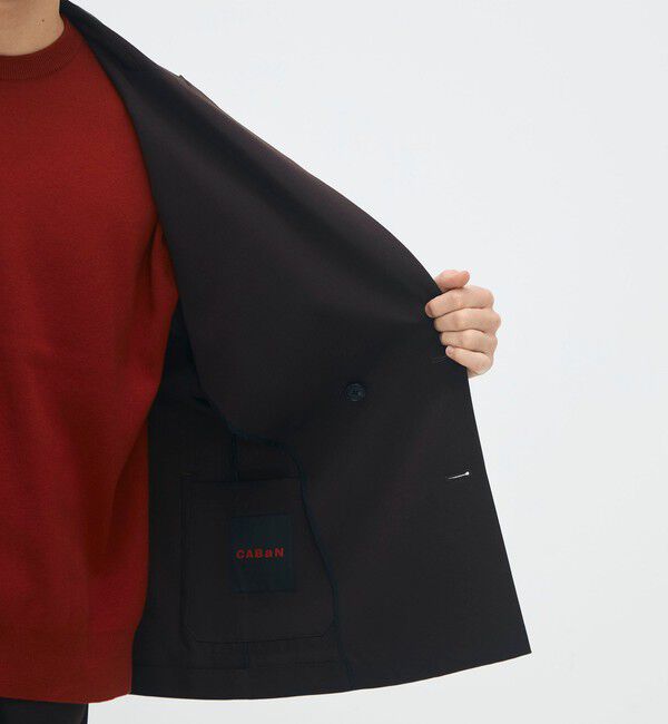 CABaN「CABaN ライトウールギャバジン ダブルブレストジャケット」|テーラードジャケット|