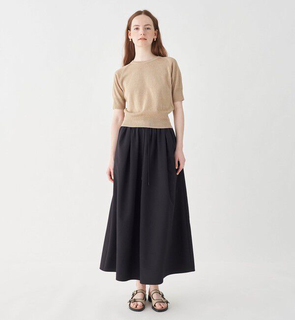 MACPHEE「プレーンリネン ラグランスリーブプルオーバー」|ニット・セーター|