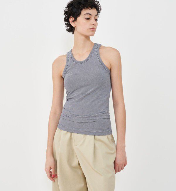 GALERIE VIE「スビンコットン カップ付きアメリカンスリーブタンクトップ」|タンクトップ|