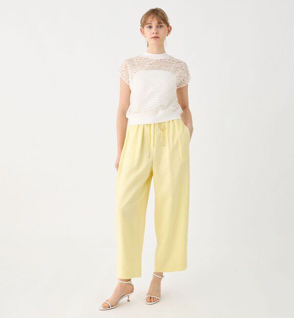 Ballsey「セルロースツイル セミバナナシルエットパンツ」|その他|