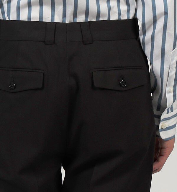 TOMORROWLAND MENS「60/2コットン イン1プリーツスラックス」|スラックス|