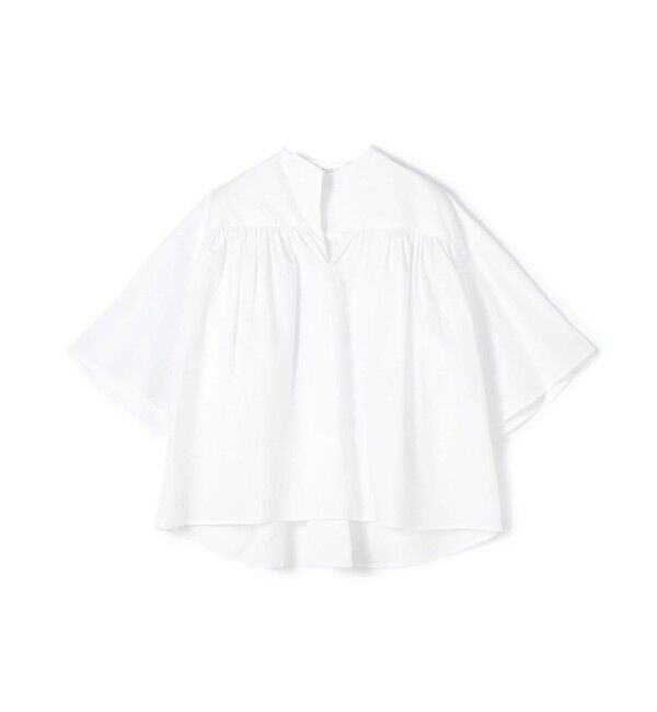 MACPHEE「コットンブロード ギャザーブラウス」|シャツ・ブラウス|11 ホワイト