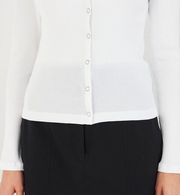 DES PRES「スモールライトリブ クルーネックカーディガン」|カーディガン|