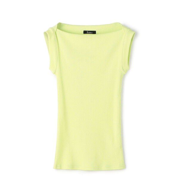 Edition「コットンリブ ボートネックトップス」|タンクトップ|21 ライトイエロー